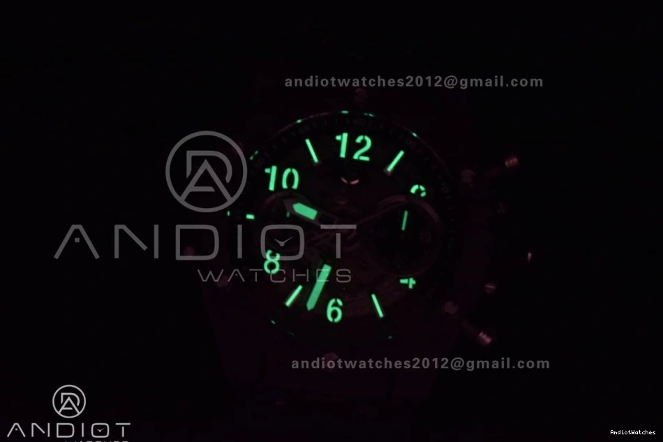 Strap Titanium 1:1 Black Best Unico Skeleton Edition Dial Sporty Bang Big Black On ZF 898 Rubber Hublot A 1224